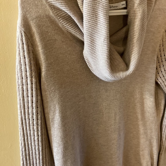 Reitmans beige lightweight sweater with cowl neck - medium - Picture 8 of 14